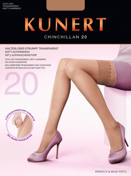 Kunert - Transparent hold ups med innovative KUNERT RUN STOP Chinchillan 20