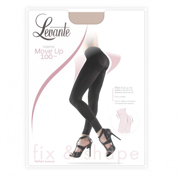 Levante - Ugjennomsiktig push-up legging Move Up Shaper 100 denier