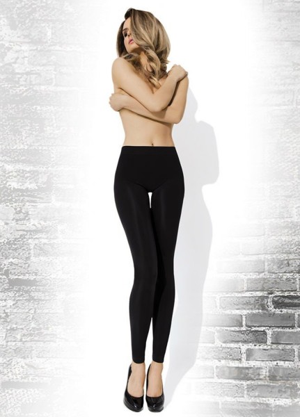 Annes - 90 denier Ugjennomsiktig leggings med seamless panty