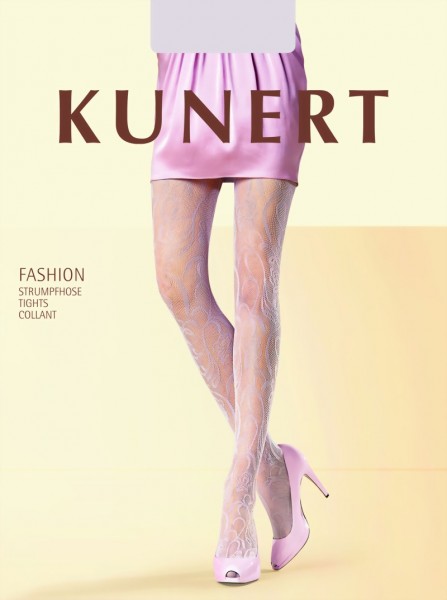 KUNERT - Floral pattern fishnet tights Bouquet