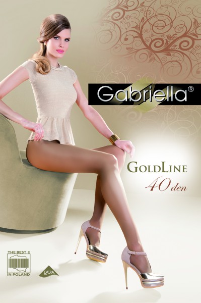 Gabriella - Elegant classic strømpebukse Gold, 40 DEN