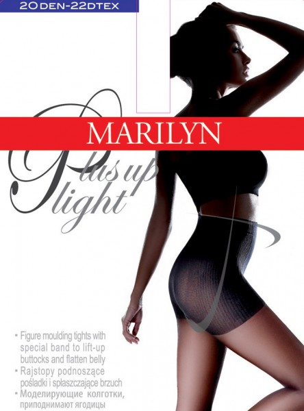 Marilyn Plus Up Light - Body shaping strømpebukse med push-up effect